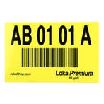 Lokas  -  Barcode Labels - Geel - Polyvinylchloride (PVC) -, Verzenden
