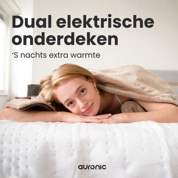 2dekans | Auronic Elektrische Onderdeken XL - 1 Persoons - 2, Doe-het-zelf en Verbouw, Ophalen of Verzenden, Zo goed als nieuw