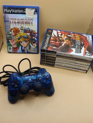 Sony - Playstation 2 (PS2) - Controller PS2 trasparente blu, Nieuw