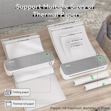 Peripage A40 Draagbare Thermische Printer - Inkless Document, Verzenden, Nieuw