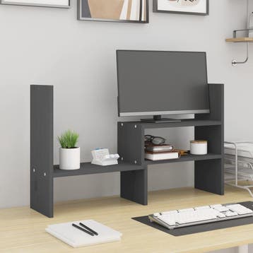 vidaXL Monitorstandaard (39-72)x17x43 cm massief grenenhout, Verzenden, Nieuw