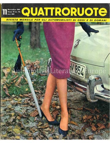 1961 QUATTRORUOTE MAGAZINE 71 ITALIAANS, Nieuw, Author