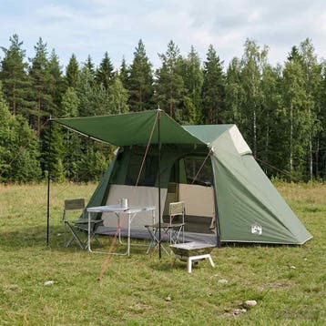 vidaXL Tunneltent Groen 475 x 220 x 192 cm, Verzenden, Nieuw, Tot en met 2