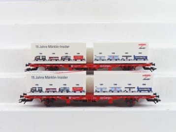 Märklin H0 - 94339 - Modeltrein goederenwagon (2) - 2x, Hobby en Vrije tijd, Nieuw