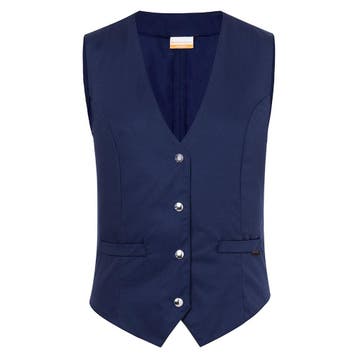 GGM Gastro | KARLOWSKY | Dames Gilet Lena - Marineblauw - |, Verzenden, Nieuw