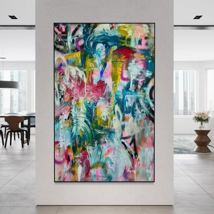 Timo Wedell - Dreams are Endless - XXL - Abstract, Antiek en Kunst, Kunst | Schilderijen | Modern