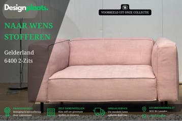 Gelderland 6400 2-Zits Bank – Stoffeer naar wens €1.999, Huis en Inrichting, Banken | Bankstellen, 150 tot 200 cm, 75 tot 100 cm