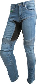 Motorjeans voor heren met CE-bescherming, elastische denim broek voor