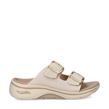 Skechers Go Walk Arch Fit 2.0 slippers voor dames, Kleding | Dames, Schoenen, Slippers, Skechers, Verzenden, Beige
