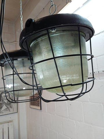 Plafondlamp (2) - Vintage industriële