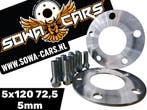 Spacers Bmw Serie 3 5 F30 F10 E60 E90 5x120 Spoorverbreders, Auto-onderdelen, Banden en Velgen, Verzenden, Nieuw