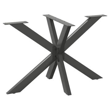 vidaXL Eettafelpoot spider vorm 120x68x(72-73) cm staal, Verzenden, Nieuw
