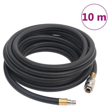vidaXL Luchtslang hybride 0,6 10 m rubber en PVC zwart, Verzenden, Nieuw