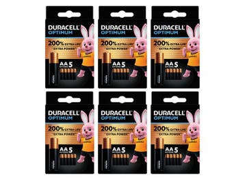 30 Duracell Optimum Alkaline AA batterijen, Verzenden, Nieuw