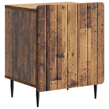vidaXL Nachtkastje Oud hout 43 x 34,5 x 52 cm Bewerkt hout, Minder dan 45 cm, Verzenden, Nieuw, Minder dan 55 cm