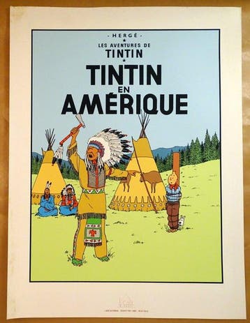 Hergé - 1 Silkscreen - Tintin - Tintin en Amérique - 1986, Boeken, Nieuw
