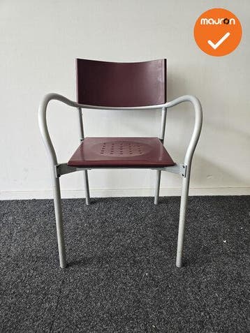 Kantinestoel - Segis Breeze - Rood (Vergaderstoelen), Vergader- of Presentatieruimte, Ophalen of Verzenden, Gebruikt, Stoel