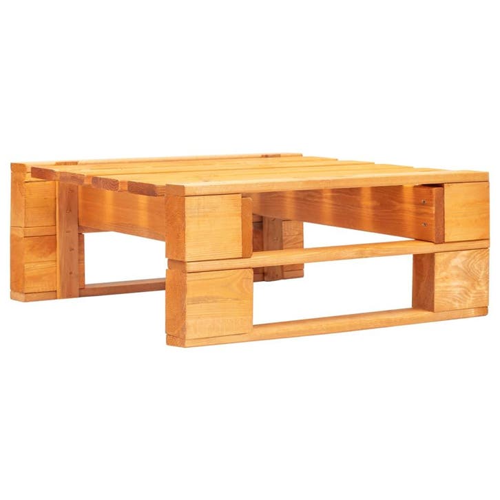 vidaXL Tuinhocker pallet hout honingbruin, Tuin en Terras, Tuinsets en Loungesets, Nieuw, Verzenden