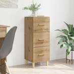 vidaXL Dressoir artisanaal eikenkleurig 34.5 x 34 x 90 cm, Huis en Inrichting, Kasten | Dressoirs, Verzenden, Nieuw, Overige houtsoorten