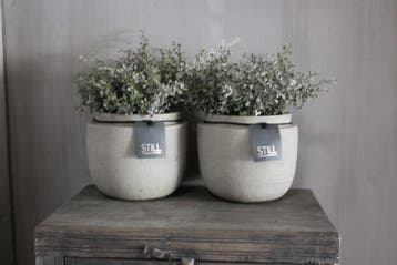 STILL ronde pot neck Taupe 17 x 20 cm, Ophalen of Verzenden, Nieuw