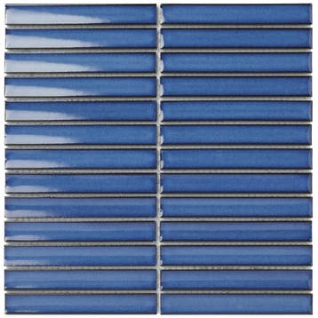Wand Mozaïek Tegels Kitkat Factory Keramiek Blauw - Matje.., Doe-het-zelf en Verbouw, Tegels, Nieuw, Ophalen of Verzenden, 20 tot 40 cm