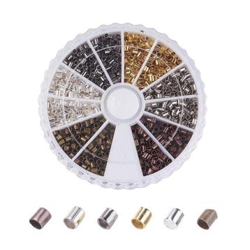 1 doosje Draadbeschermers 5 x 4 x 1 mm – gat 0,5 mm – as, Ophalen of Verzenden, Nieuw, Kraal