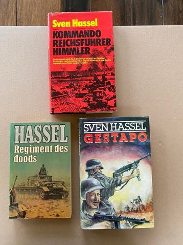 3 Oorlogsboeken - Sven Hassel, Verzenden, Gelezen