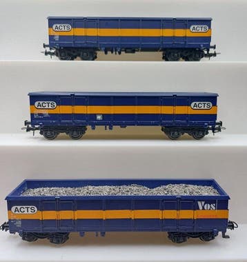 Märklin H0 - 46908 - Modeltrein goederenwagon (3) - 3 open, Hobby en Vrije tijd, Nieuw