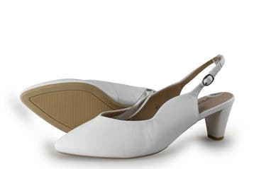 Caprice Slingbacks in maat 40½ Wit, Kleding | Dames, Verzenden, Wit, Zo goed als nieuw, Caprice