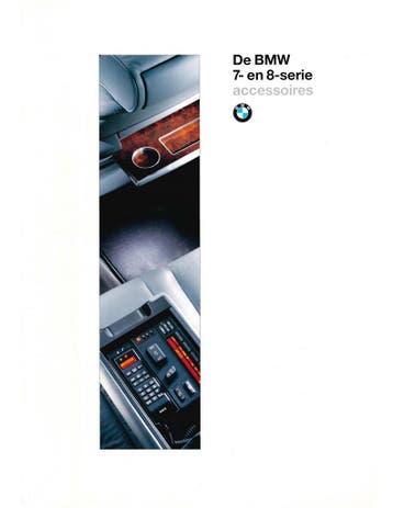 1993 BMW 7 / 8 SERIE ACCESSOIRES BROCHURE SPAANS, Nieuw, BMW, Author