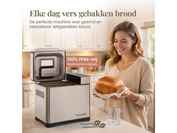 Fornello Supremo MBF-010 - Broodbakmachine - 19 programmas, Verzenden, Nieuw