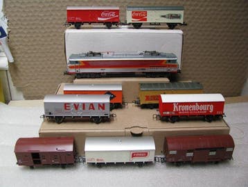 Jouef, Lima H0 - Modeltrein (11) - Lot met een elektrische, Nieuw