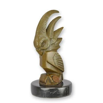 A BRONZE ART DECO COCKATOO CAR MASCOT (Beeldjes - Decoratie), Verzenden, Nieuw