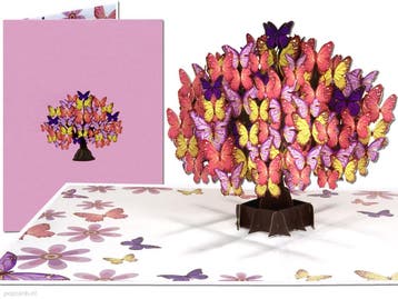 3D Pop-up Kaart Vlinderboom - Betoverende Bloesem van Kle..., Verzenden, Nieuw