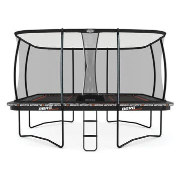 Berg Ultim Pro Bouncer Vierkante Trampoline 500x500 cm met, Kinderen en Baby's, Speelgoed | Buiten | Trampolines, Ophalen of Verzenden