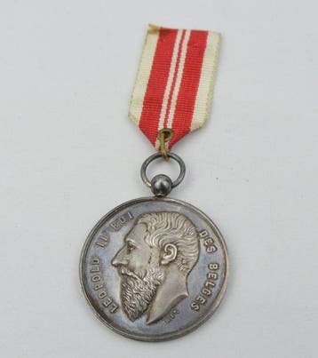 België. 1887 Agricultural Exhibition Leopold II - Silver