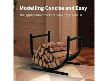 SCENDOR - Brandhoutrek U-vormig - Zwaar ijzeren opslag voor, Verzenden, Nieuw
