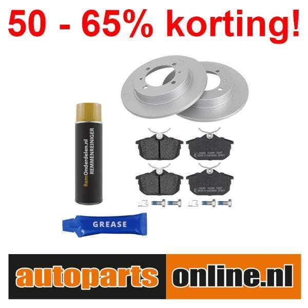 Remschijven + Remblokken Volvo V40 achterzijde, Auto-onderdelen, Besturing, Nieuw, Volvo, Verzenden