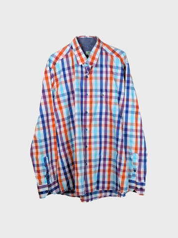 Lacoste Casual Shirt Heren maat XXL Oranje Vintage, Ophalen of Verzenden, Zo goed als nieuw, Oranje, Lacoste