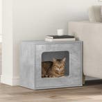vidaXL Kattenhuis Beton 51 x 30 x 42,5 cm Bewerkt hout, Dieren en Toebehoren, Verzenden, Nieuw