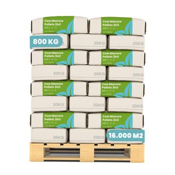 Koemestkorrels 3in1  (40x = 800 kg - voor 8000 m2), Verzenden, Mest