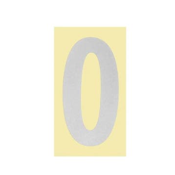 Huisnummer 0 Sticker - Pakketbrievenbus, Verzenden, Nieuw