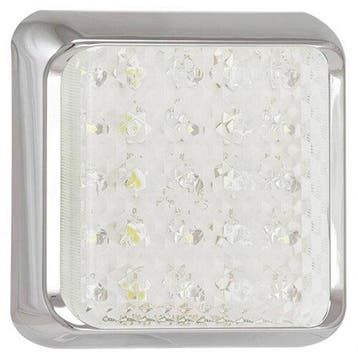 LED achteruitrijlicht met chromen rand  | 12-24v | 40cm. kab, Verzenden, Nieuw