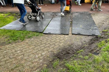 Kunststof rijplaat | HD-kwaliteit | GEBRUIKT | 300x100x1,5cm