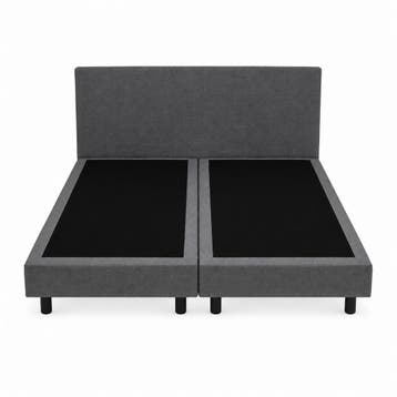 Budget Boxspring Grijs Zonder Matras, Verzenden, Nieuw, Grijs, Modern