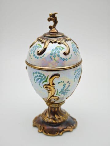 Fabergé ei - House of Fabergé Vergeet-me-niet Muzikaal Ei -, Antiek en Kunst