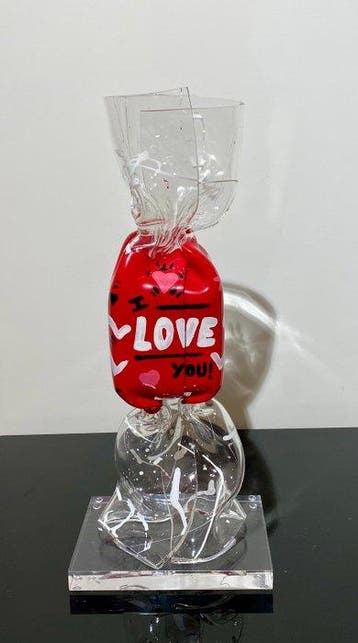 Laurence JENK (1965) - Wrapping Bonbon Transparent I love