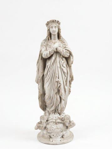 Beeldje, Immacolata Concezione - 40.7 cm - Gips