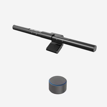 Monitor Lamp - Bureaulamp - Dimbare Klemlamp - Zwart - FLEXI, Huis en Inrichting, Lampen | Tafellampen, Verzenden, Zo goed als nieuw