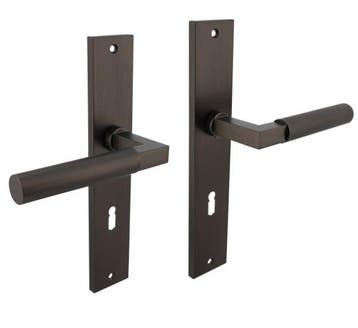 Intersteel deurklink Bau-Stil op langschild SL72 antraciet, Verzenden, Nieuw